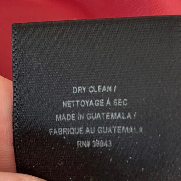 Sam Edelman Classic 2 Button Notch Collar Wool Poly Blend Lined Coat Red Sz M - Picture 12 of 16